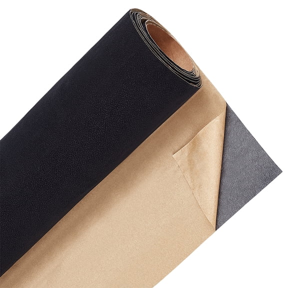 1 Roll Velvet Fabric Self-adhesive Fabric Black 360x0.5mm about 3m/roll