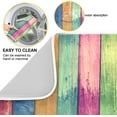 thumbnail image 2 of Dish Drying Mat Vintage Colorful Wood Kitchen Dish Pads Super Absorbent Microfiber Dish Drying Rack Pads Safe Heat-resistant Kitchen Counter Mat,18x24 Inch, 2 of 7