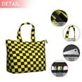 thumbnail image 2 of Yellow and Black Checkered Pattern Travel Tote Bags for Women Carry On,Large Weekender Bags for Women Travel,Multi Functional Duffle Bag for Work,Shopping,Sports, 2 of 5