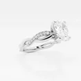 thumbnail image 2 of Vivid Jewel Women’s Twisted Engagement Ring - 1.7 Ct Oval Cut Moissanite Ring - Infinity Design in 14K White Gold Plated Ring - Perfect for Weddings, Anniversaries, and Birthday Celebration, 2 of 2