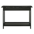 thumbnail image 5 of Furniture of America Umbra 1-Drawer and 1-Shelf Wood Black Sofa Table, 5 of 9