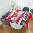 thumbnail image 4 of SKYSONIC 54"x72" Square Tablecloth with Elk Snowflake Merry Christmas Prints, Anti-Wrinkle and Smooth Table Cloth for Kitchen/Home Wedding Party Decoration, 4 of 7
