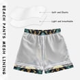 thumbnail image 3 of FORMRS Boys Swim Trunks Quick Dry Mesh Liner Boardshorts Sizes XS-XL, Brown Mystical Owls, 3 of 7