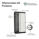 thumbnail image 4 of Ropero Closet Madesa Tokio 2 Puertas 2 Cajones Negro/Blanco2, 4 of 5