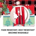 thumbnail image 3 of Juego de 4 manteles individuales navideños para mesa, tapete de cocina navideño para vacaciones de invierno, tapete para comedor, accesorio de Año Nuevo feliz, 3 of 5