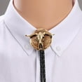 thumbnail image 4 of Weflink Personalizing Engraving Pendant Bolo Tie Men Collar Chain with Bull Head Pendant, 4 of 13