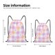 thumbnail image 2 of Fotbe Heart Buffalo Plaid Bolsa Mochila con Cordón Estampada, Bolsa de Gimnasio Deportiva, Bolsa Cinch, Bolsa con Cordón para Hombres y Mujeres-Medium, 2 of 6