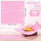 thumbnail image 2 of Hojas de papel encerado Outus 600, color rosa, 30 x 30 cm, para hornear alimentos, 2 of 7
