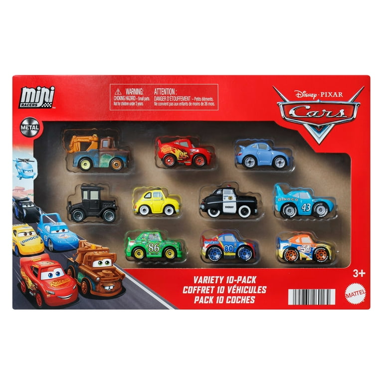 Disney Pixar Cars, Mini Racers 10-Pack, Styles May Vary - Walmart.com