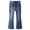 Mid Blue-2691, variant on KIDSCOOL SPACE Baby Girls Jeans, 18M-14T Wide Size Range Bell-Bottomed Micro Flared Stretchy Denim Pants,Light Blue,18-24 Months