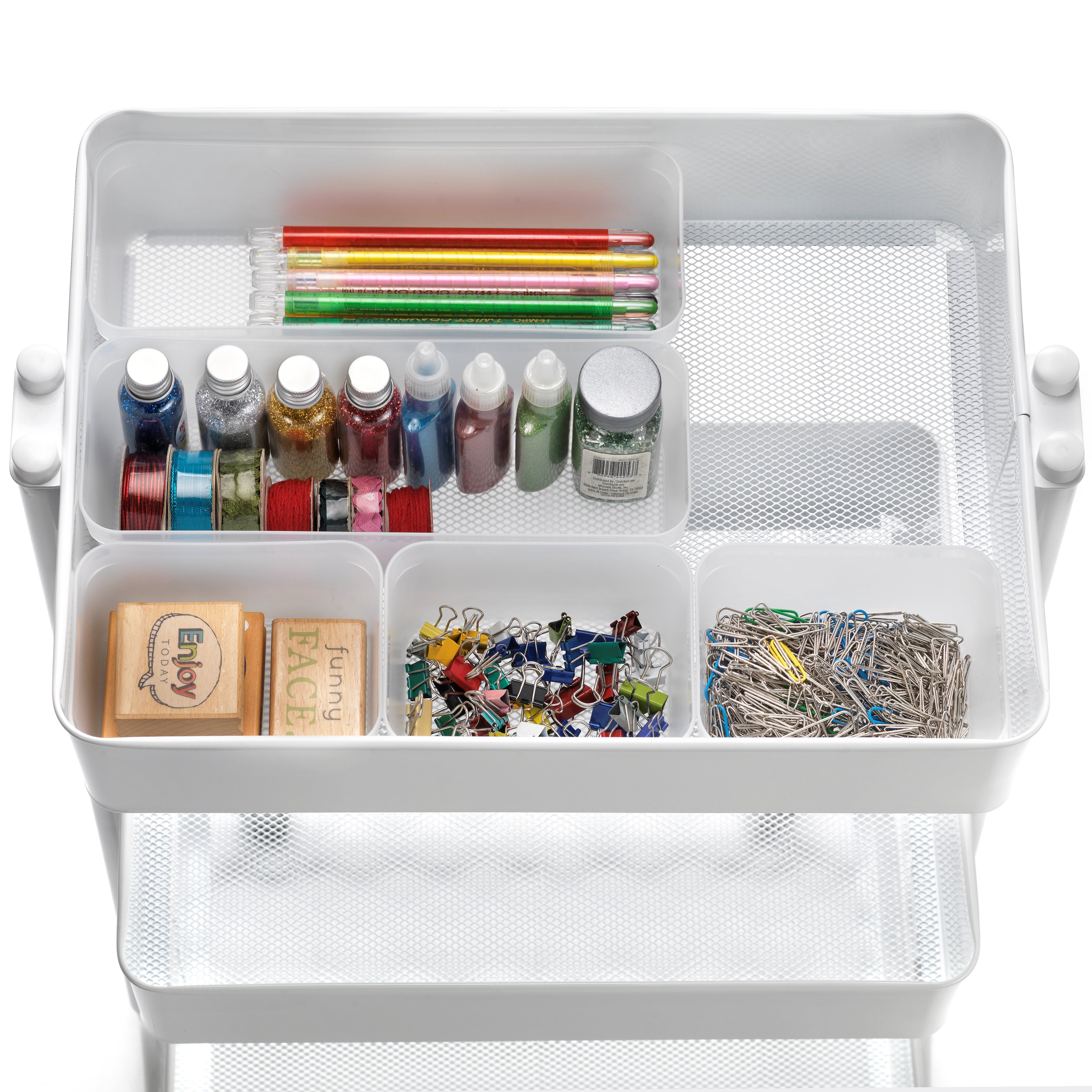 9.7" Clear Drawer Organizer Set by Simply Tidy – Plastic Storage Trays for Craft Supplies - Tools & Office Drawers - Lightweight & Stackable - 24 Pack