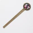 thumbnail image 2 of Cherry Book Accessories: Lace Bookmark in Antique Bronze - a Gift for Book Lovers and Readers, 2 of 5