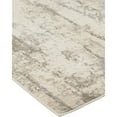thumbnail image 2 of Feizy Parker Transitional Abstract, Ivory/Brown, 1'6" x 1'6" Swatch Sheen Casual Floor Rug for Living room Bedroom, 2 of 5