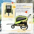 thumbnail image 3 of Aosom 2-in-1 Dog Bike Trailer, Pet Stroller with Hitch for Large Dogs, Green, 3 of 9