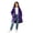 Purple, variant on Graphic Print Hoodies for Girls Long Sleeve 2026 Girls Fashion Floral Graphic Loose Fit Pullover Tops Fall Clothes