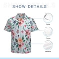 thumbnail image 7 of High Quality Hawaiian Shirts for Men Short Sleeve Aloha Beach Shirt Floral Summer Casual Button Down Shirts Blouses IKAX8T, 7 of 7