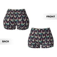 thumbnail image 4 of KLL Bohemian Chicken Pattern Workout Shorts for Women Scrunch Short Gym Yoga Running Sport Active Exercise Fitness Shorts, 4 of 8