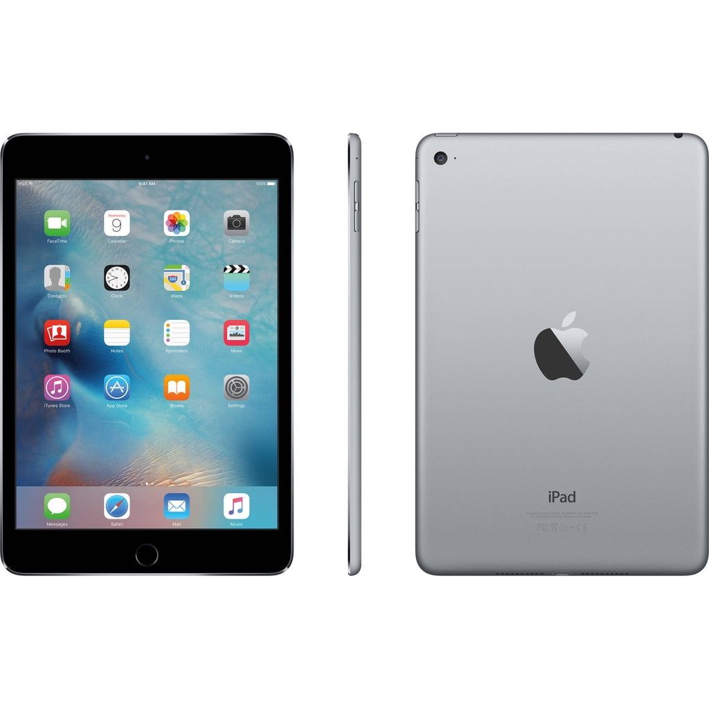 Apple iPad Mini 4 Tablet 32GB Wi-Fi MNY22LL/A Silver 2016