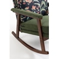 thumbnail image 6 of S-HOME Rocking Chair with Wood Frame and Upholstered Seat Ideal for Living Rooms and Sunrooms，Antique Green, 6 of 11