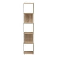 thumbnail image 3 of Furniture of America Cirion Modern Wood 5-Shelf Corner Bookcase in Natural, 3 of 11