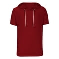 thumbnail image 1 of Playeras Interiores Hombre Camiseta Deportiva De Manga Corta De Verano Para Hombre Con Capucha, 1 of 5