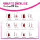 thumbnail image 3 of 24Pcs Almond Press on Nail Valentine French Fake Nail Acrylic False Nail,Artificial Nail Glues on Nail for Womens Girls, 3 of 4
