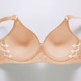 thumbnail image 5 of YLOMAY T-Shirt Bra Underwear Womens Adjustable Straps Lace No Underwire Bras Solid Color Breathable Brassiere Loose Everyday Wear Beige 40/90BC, 5 of 5