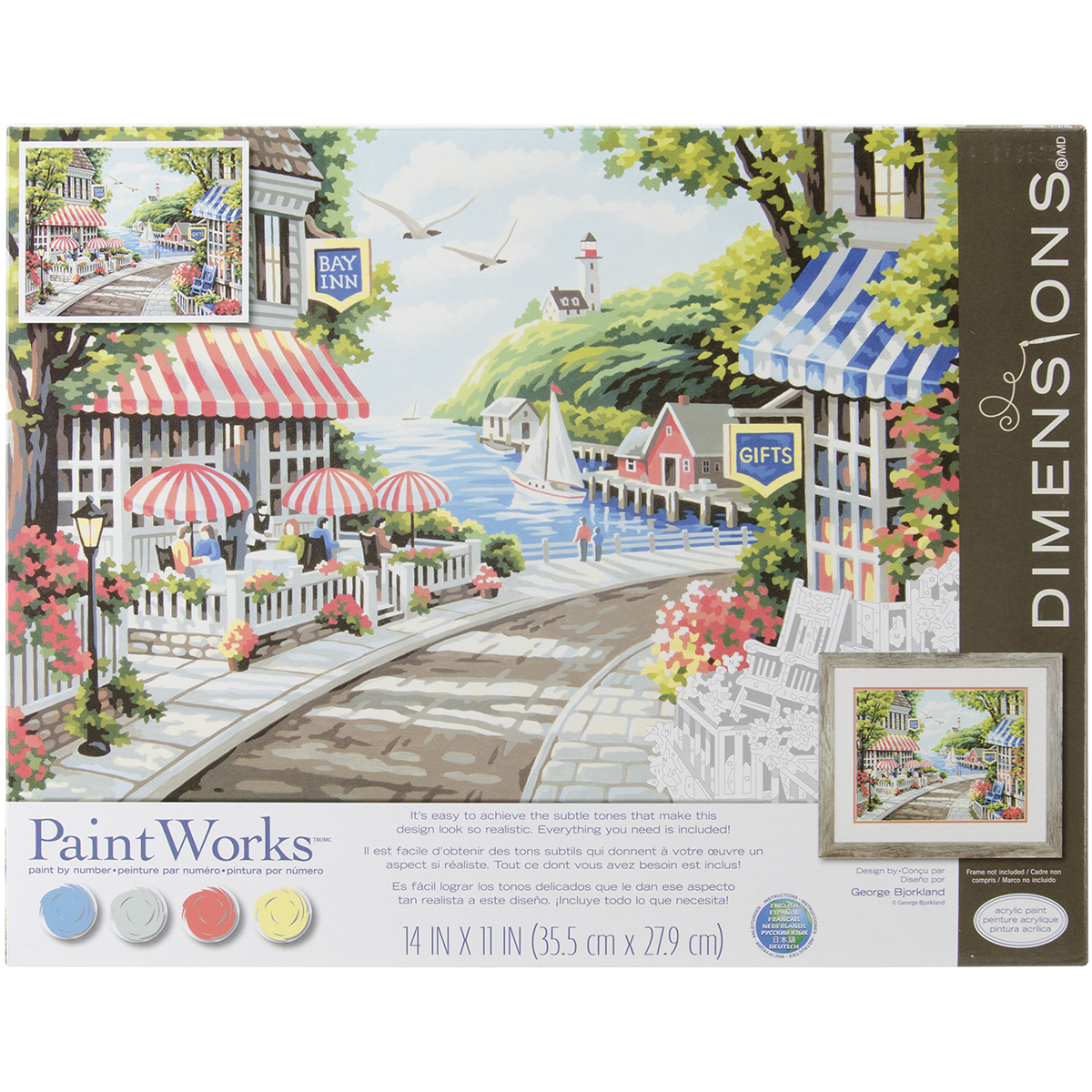 Paint Works Paint By Number Kit 14"X11"Cafe By The Sea Walmart Canada