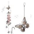 thumbnail image 1 of Campanillas De Viento Grandes Con Gancho En Forma De S De 38 Pulgadas Para Colgar Atrapavientos Con Sonido Claro, Campanillas De Viento Conmemorativas Retro De Metal, Decoración Para Exteriores E Inte Muyoka Hogar, 1 of 6