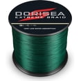 thumbnail image 2 of Ligne de Pêche Tressée Vert Mousse 100 % Pe 109Yards-2187Yards 6-550Lb Test Fil de Pêche Corde Incroyable Superline Zero Extensible, 2 of 4
