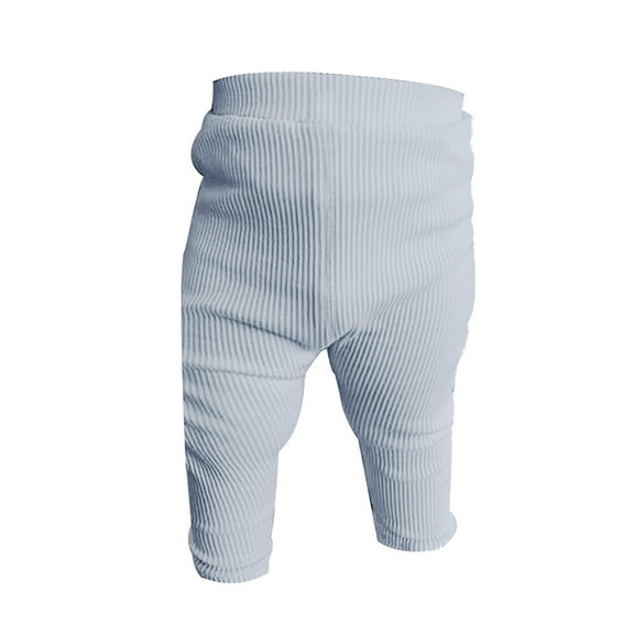 CPNG Toddler Baby Girls Boys Leggings Thin Cotton Solid Color Skinny Pants Soft Knit Ankle Length Leggings with Pockets(Grey,6-12 Months)