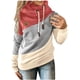 thumbnail image 1 of Sudaderas con capucha para mujer, suéter con cuello vuelto, informal, de manga larga, color block, sudaderas con capucha, suéteres, tops de otoño Ormromra  WRMH-1664-103, 1 of 5