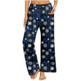 thumbnail image 2 of Xuniizn Pajamas Pants for Women, Plus Size Elastic Christmas Plaid Loungewear Pants, Holiday Cozy Casual Pajamas, 2 of 7
