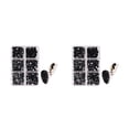 thumbnail image 4 of Soidarity Nail Crystal Nails 6 Cajas Rhinestone Glass Transparente Color mezclado Nail Art DIY Kit Maquillaje Decoración Black Rhinestone Diamante de imitación negro 2piezas, 4 of 6