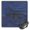3dRose Inspire Faith in Blue Inspirational Religion and Spirituality, Mouse Pad, 8 by 8 inches