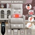thumbnail image 6 of Aukfa Power Lift Recliner Chair with Massage and Heat for Elderly, Electric Chair with USB Port & Side Pocket for Living Room, Beige, 6 of 8