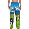 thumbnail image 7 of Salouo Grazing Cows Mountain View Print Pajama Pants for Men, Lounge Pants Elastic Waistband Casual Men's sleepwear Loungewear Sleep Pajama Pant -Medium, 7 of 7
