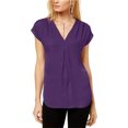thumbnail image 1 of INC Blusa con pliegues invertidos para mujer medpurple 2XL I-N-C Pullover, 1 of 1