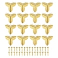 thumbnail image 1 of 16 Pcs Furniture Corner Edges Protector, 9mm Metal Edge Guard with Screws, Yellow, 1 of 6