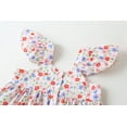 thumbnail image 5 of IROINNID Infant Girls Pretty Print Dress Tops Shorts With Hairband Set, 5 of 9
