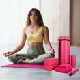 thumbnail image 6 of BalanceFrom Complete 7-Piece Yoga Set with 71” x 24” x 1” Extra Thick Mat, Pink, 6 of 12