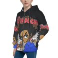 thumbnail image 4 of The Boondocks Teens Sweatshirts Novelty Print Zip Up Hoodie Jacket Long Sleeve Hooded Sweatshirt Hoody Coat With Pocket Large, 4 of 8