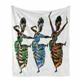 thumbnail image 1 of African Soft Flannel Fleece Throw Blanket, Dance Performed by Women in Traditional Dresses, Cozy Plush for Indoor and Outdoor Use, 60" x 80", Multicolor, by Ambesonne, 1 of 6