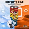 thumbnail image 4 of Wonder Woman Car Cup with Handle Straw Lid Stainless Steel Double Wall Vacuum Coffee Mug Large Capacity Tumbler 40oz for Man Woman, 4 of 8