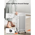 thumbnail image 4 of Radiador lleno de aceite PELONIS PHO15A2AGW 1500W blanco 66x36x28cm, 4 of 5
