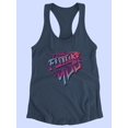 thumbnail image 3 of Future Is You Retro Futuristic Racerback Tank Women -Image by Shutterstock, Female Large, 3 of 4