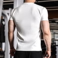 thumbnail image 6 of GUZOM Mens Slim Fit Performance Crew Neck T-Shirt, Stretch Breathable Fitted Tee, Non-Shrink Fade Resistant White S-XXXL,Size S, 6 of 8