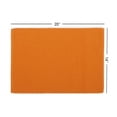 thumbnail image 5 of REDEARTH Placemats-Solid Ribbed Woven Table Linen for Square, Round, Rectangle Dining Table, Coffee Table, Console, Dresser; 100% Cotton (14x20; Burnt Orange) Set of 6, 5 of 5