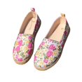 thumbnail image 5 of Willtoo Women's Flats, Floral Casual Slip On Shoes, Round Toe Comfortable Walking Shoes Art Travel Vacation Daily Shoes for Women, 5 of 6