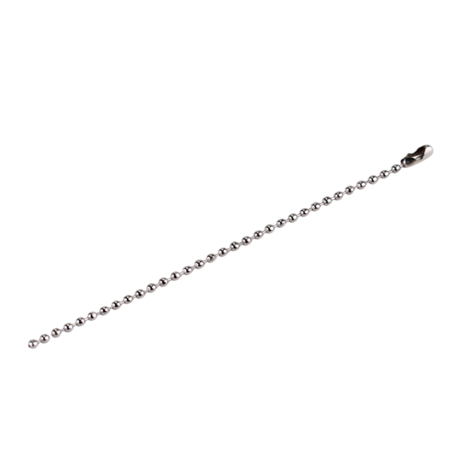 Msgweeeg Key Ring Keychains 100Pcs Beads Chain Dog Tag Metal Chain Jewelry Chain Pendant Chain Chain Keychains With Connectors Christmas Gifts
